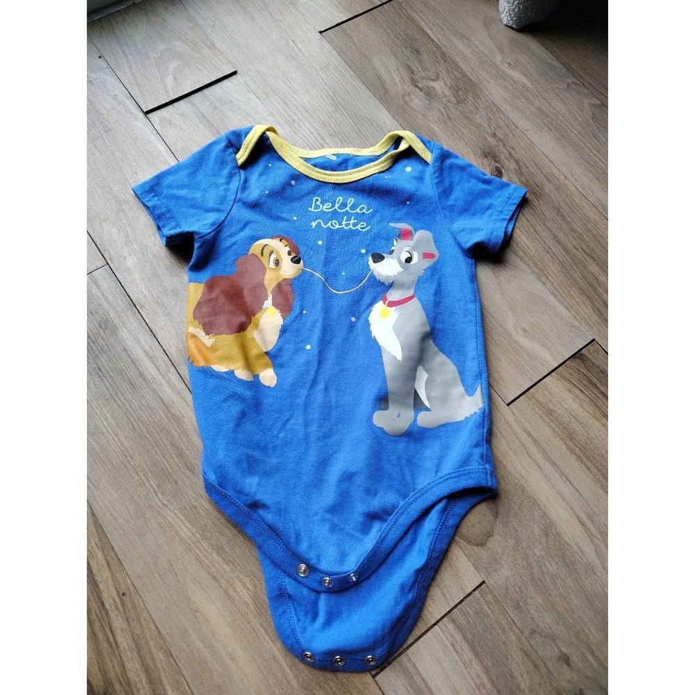 Disney Lady & The Tramp One Piece Baby Sz 12 Months Rare